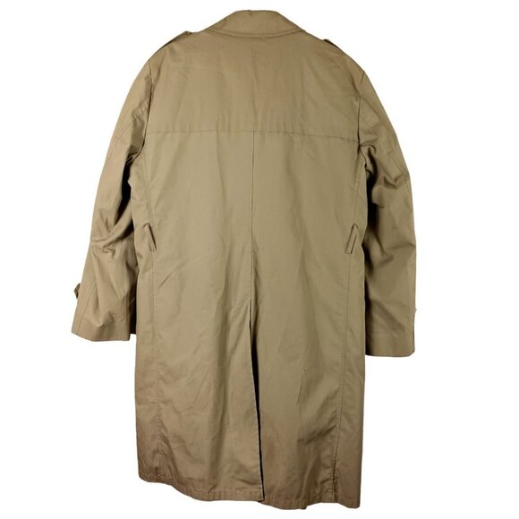 James River Traders Mens Trench Coat Long Detachable Fleece Liner Khaki 44 Long - Picture 3 of 11